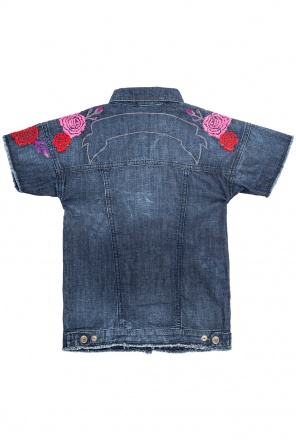 Floral-embroidered denim jacket, zdjęcie 2 Floral-embroidered denim jacket od Diesel